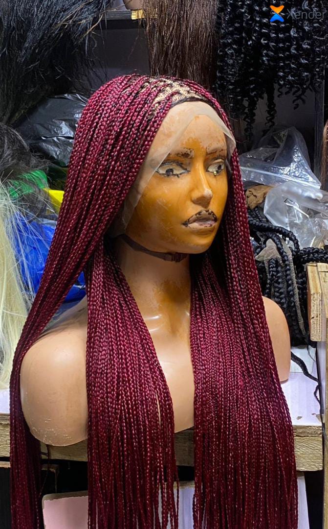 Quality Human Hair extension products display